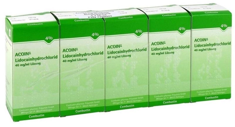Acoin Lidocainhydrochlorid 40 mg Pro ml 5 X 50 ml Lösung