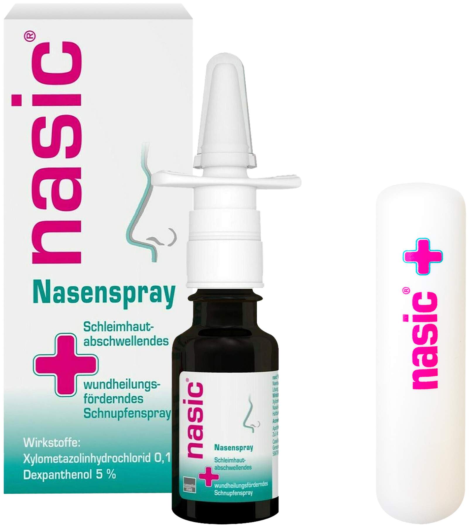 Nasic Nasenspray 15 ml + gratis Lippenpflegestift