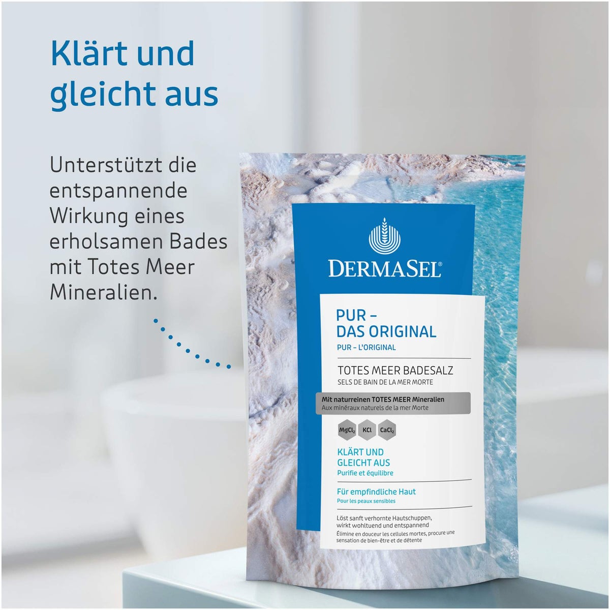 Dermasel Totes Meer Badesalz pur 500 g