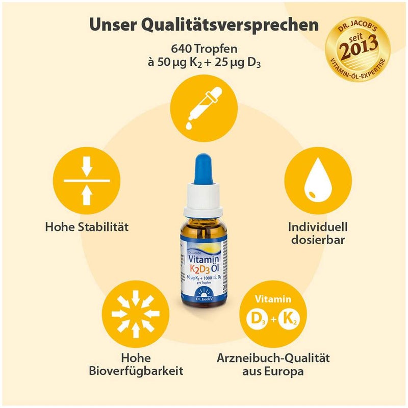 Dr. Jacob s Vitamin K2d3 20 ml Öl