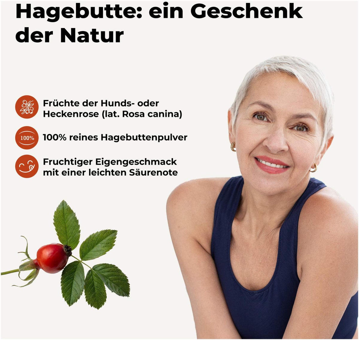 Hagebutten Pulver Bio 300 g