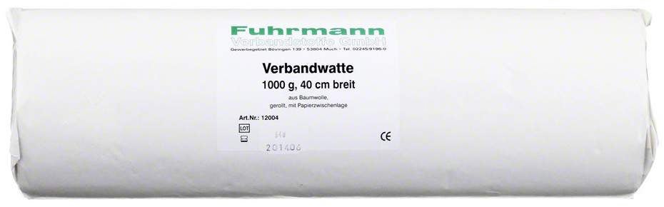Verbandwatte Rolle 40 cm Baumwolle