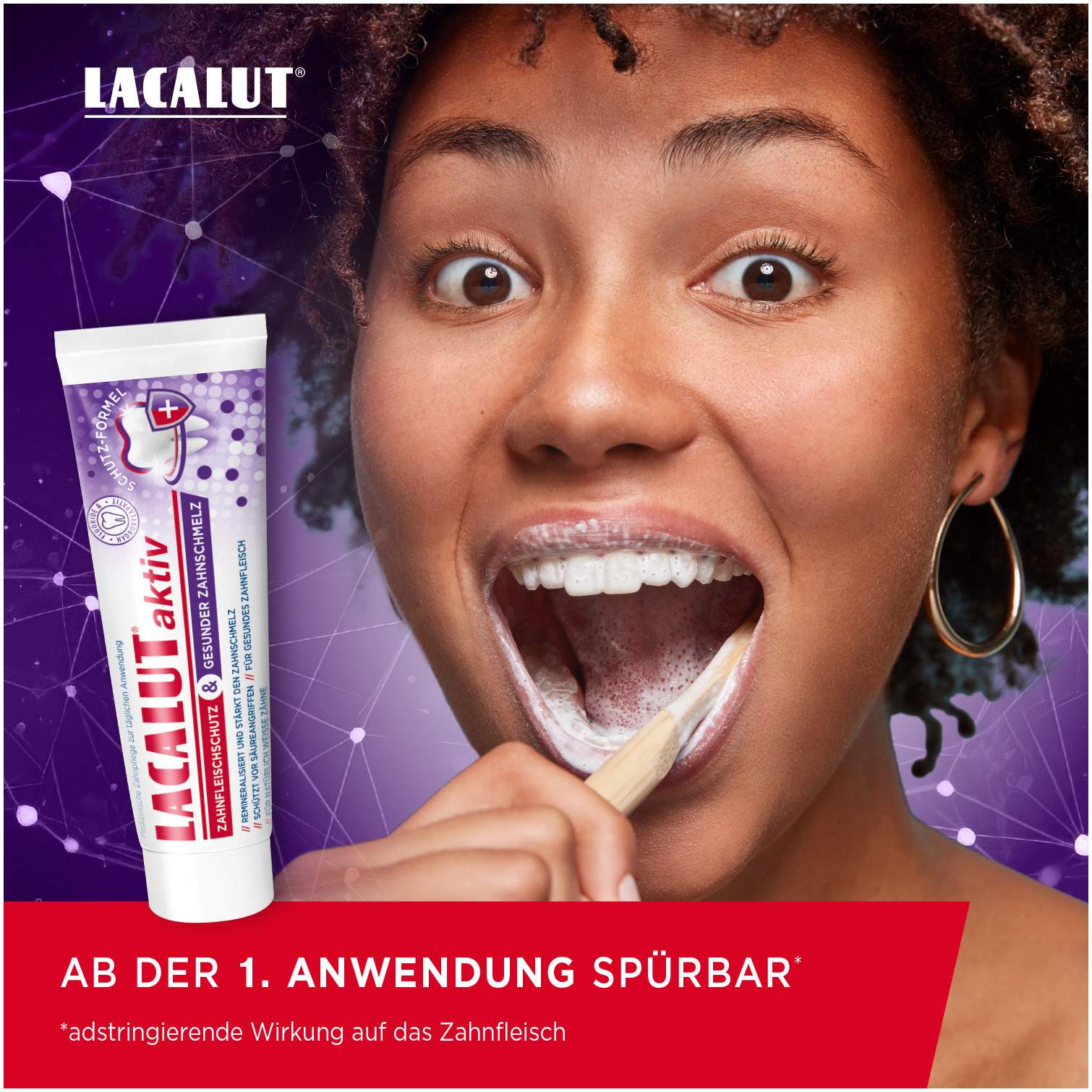 Lacalut aktiv Zahnfleischschutz & gesunder Zahnschmelz 75 ml
