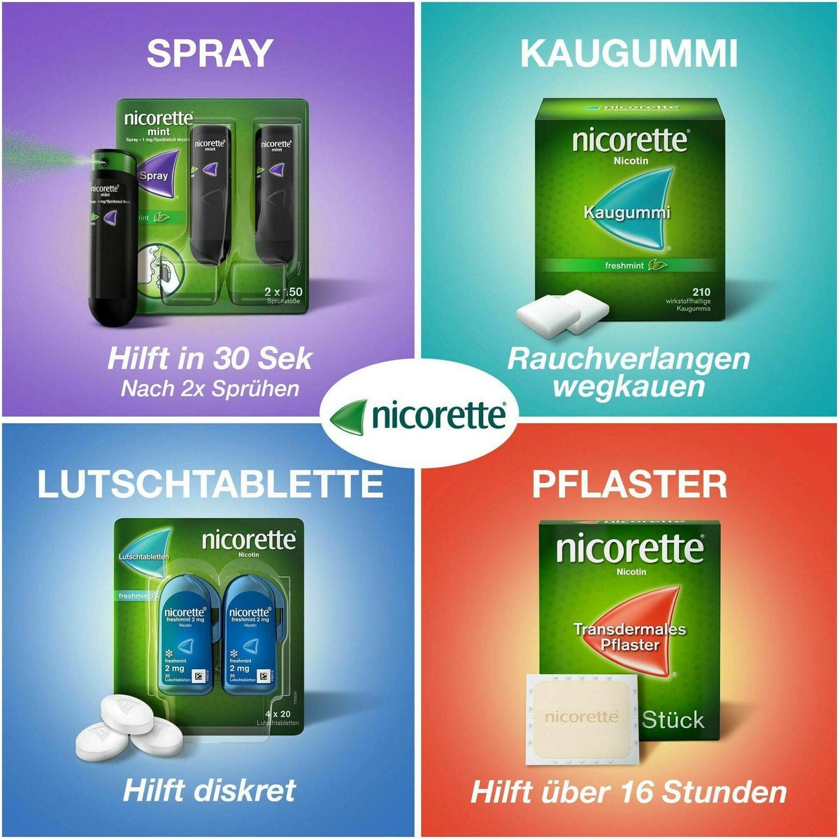 Nicorette 4 mg freshfruit Kaugummi 210 Stück
