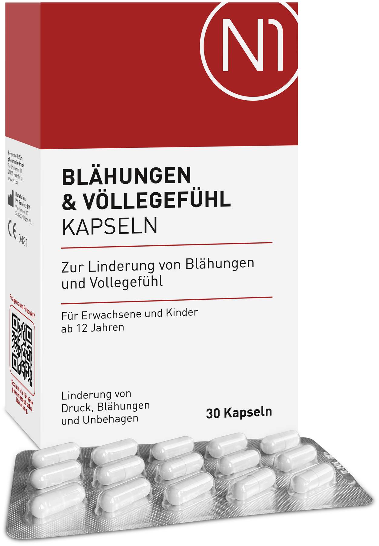 N1 Blähungen & Völlegefühl Kapseln 30 Stück
