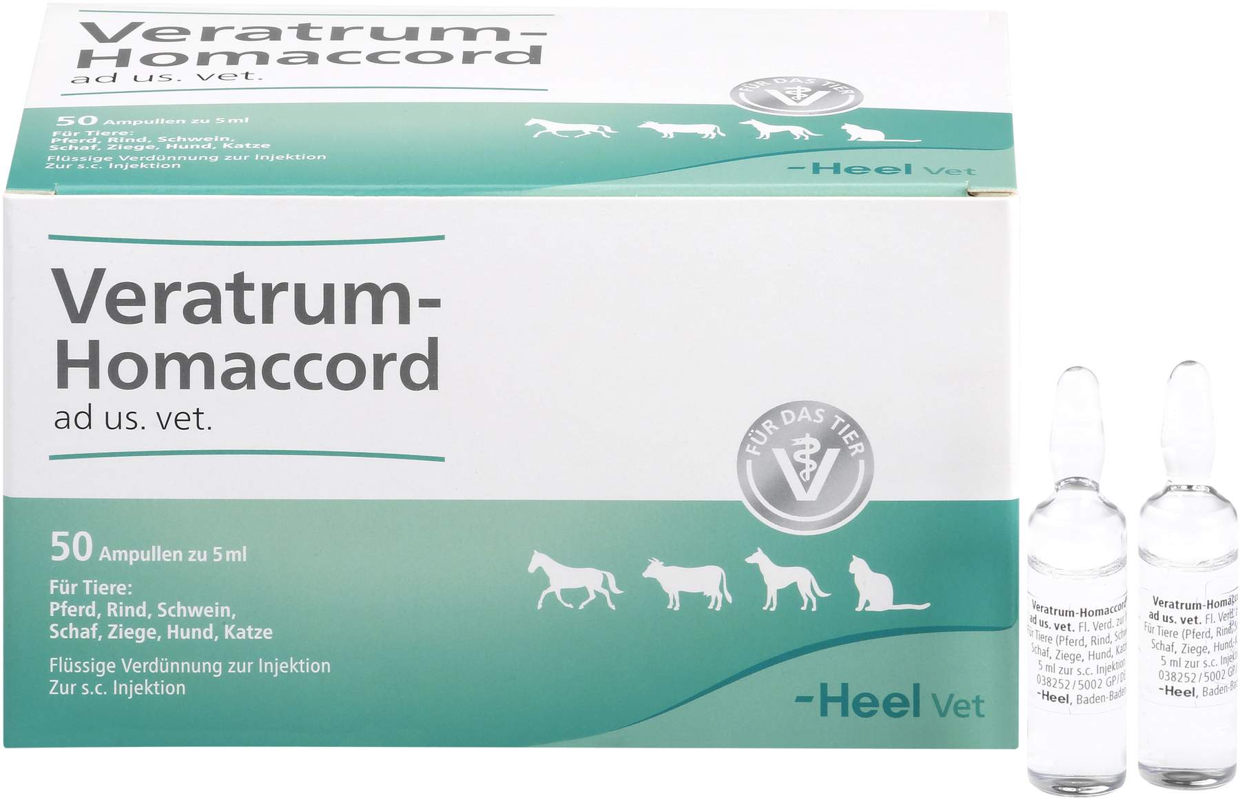 Veratrum Homaccord Ad Us.Vet. 50 Ampullen