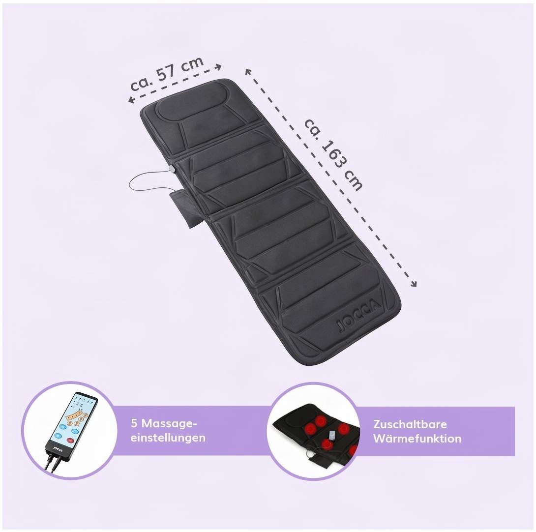 2in1 Massage- und Wärmematte  DeLuxe  Jocca