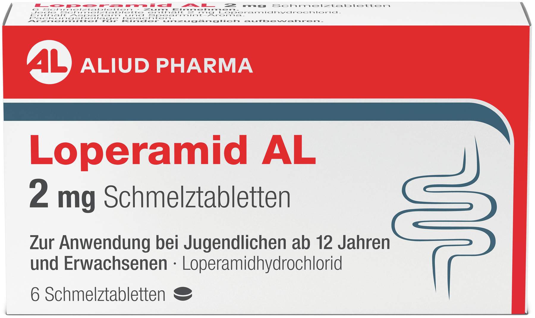 Loperamid Al 2 mg 6 Schmelztabletten