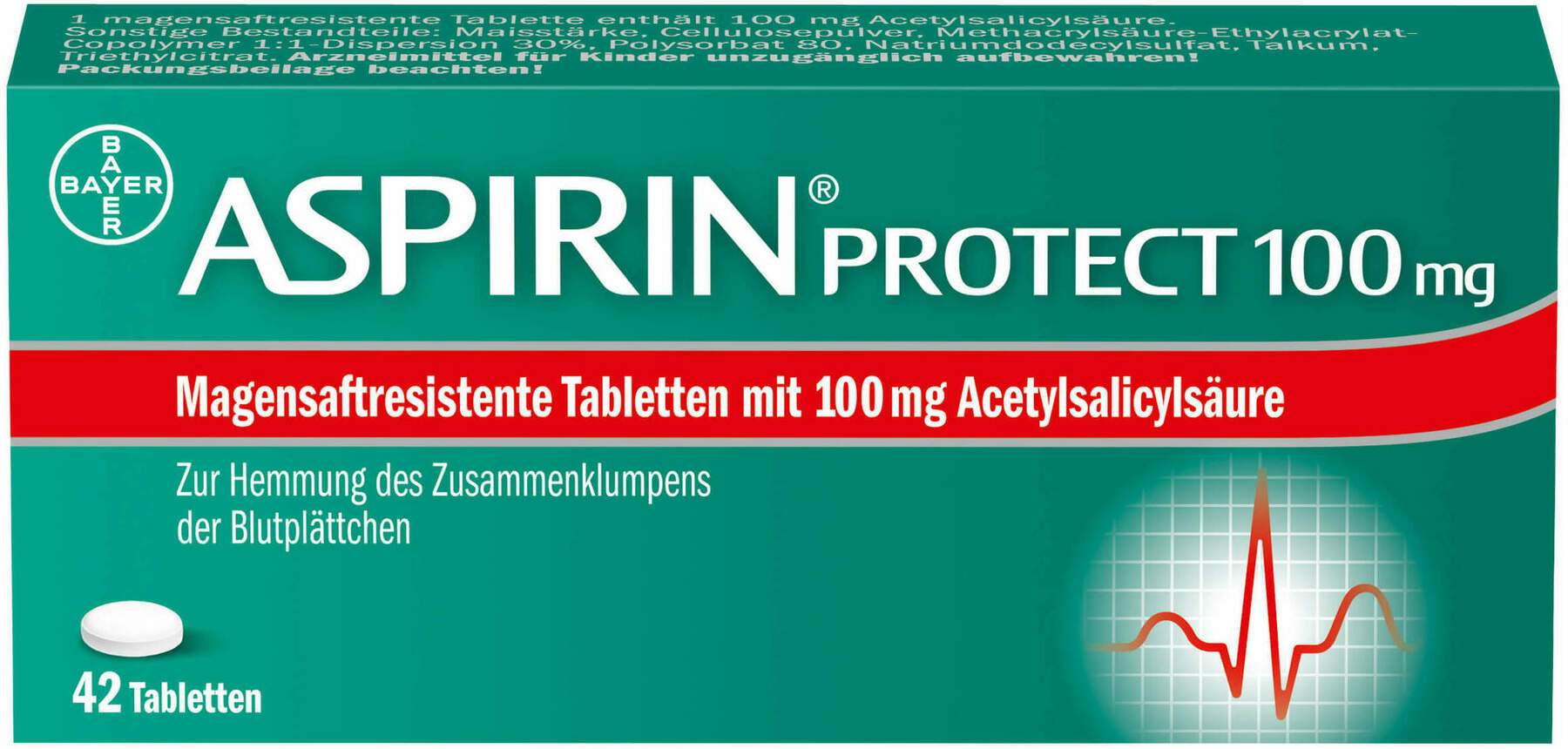 Aspirin Protect 100 mg 42 magensaftresistente Tabletten