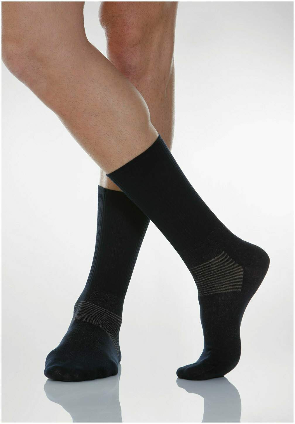 RelaxSan 550 Diabetic Socke mit X-Static-Ausrüstung 1 Paar Marine Größe 41-43