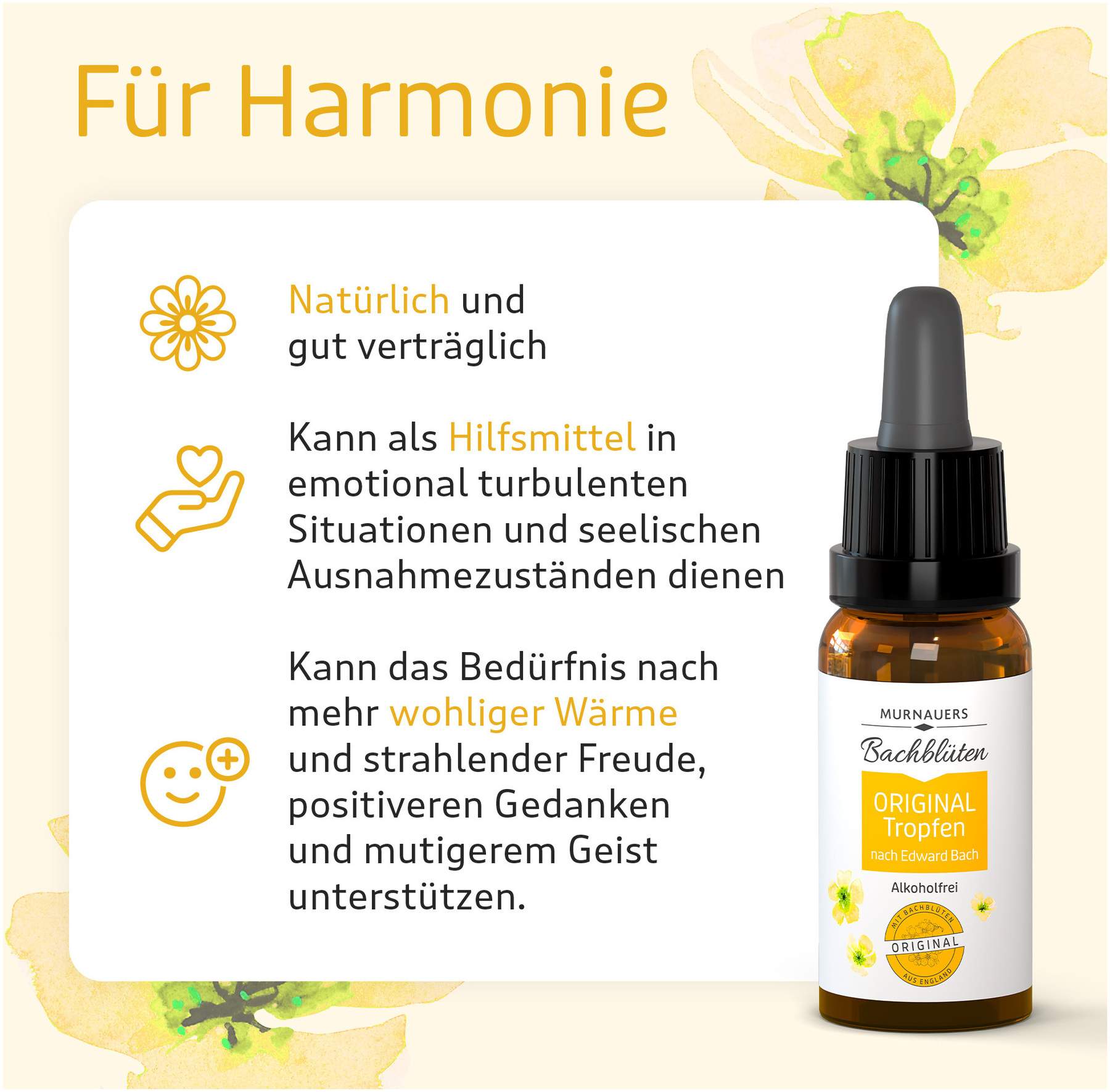 Bachblüten Original 20 ml Tropfen Ohne Alkohol Nach Dr. Bach
