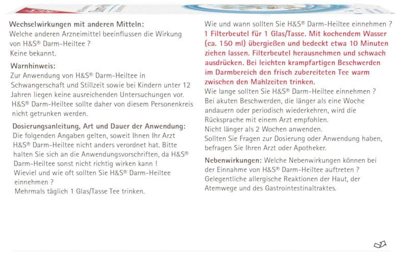 H&S Darm-Heiltee Filterbeutel