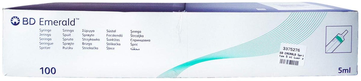 Bd Emerald Spritze 5 ml Luer Zentrisch