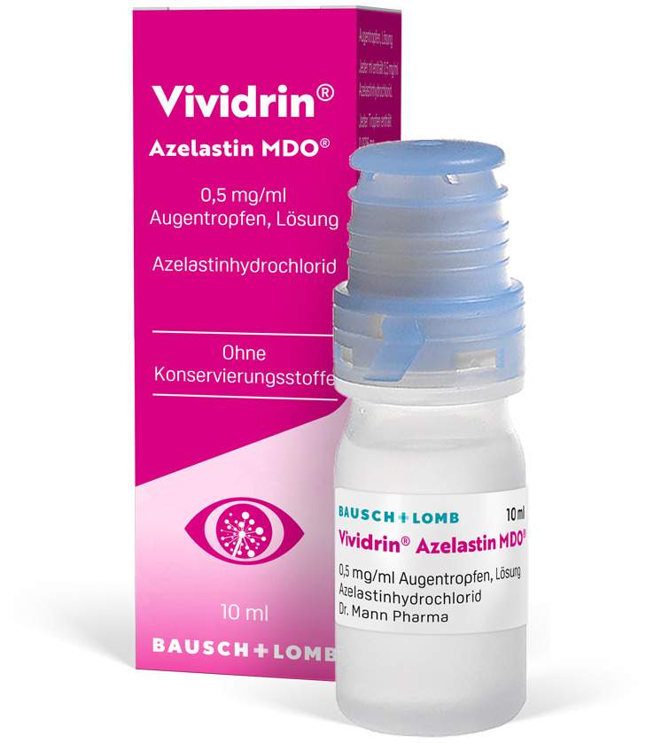 Vividrin Azelastin MDO 0,5 mg je ml Augentropfen 10 ml