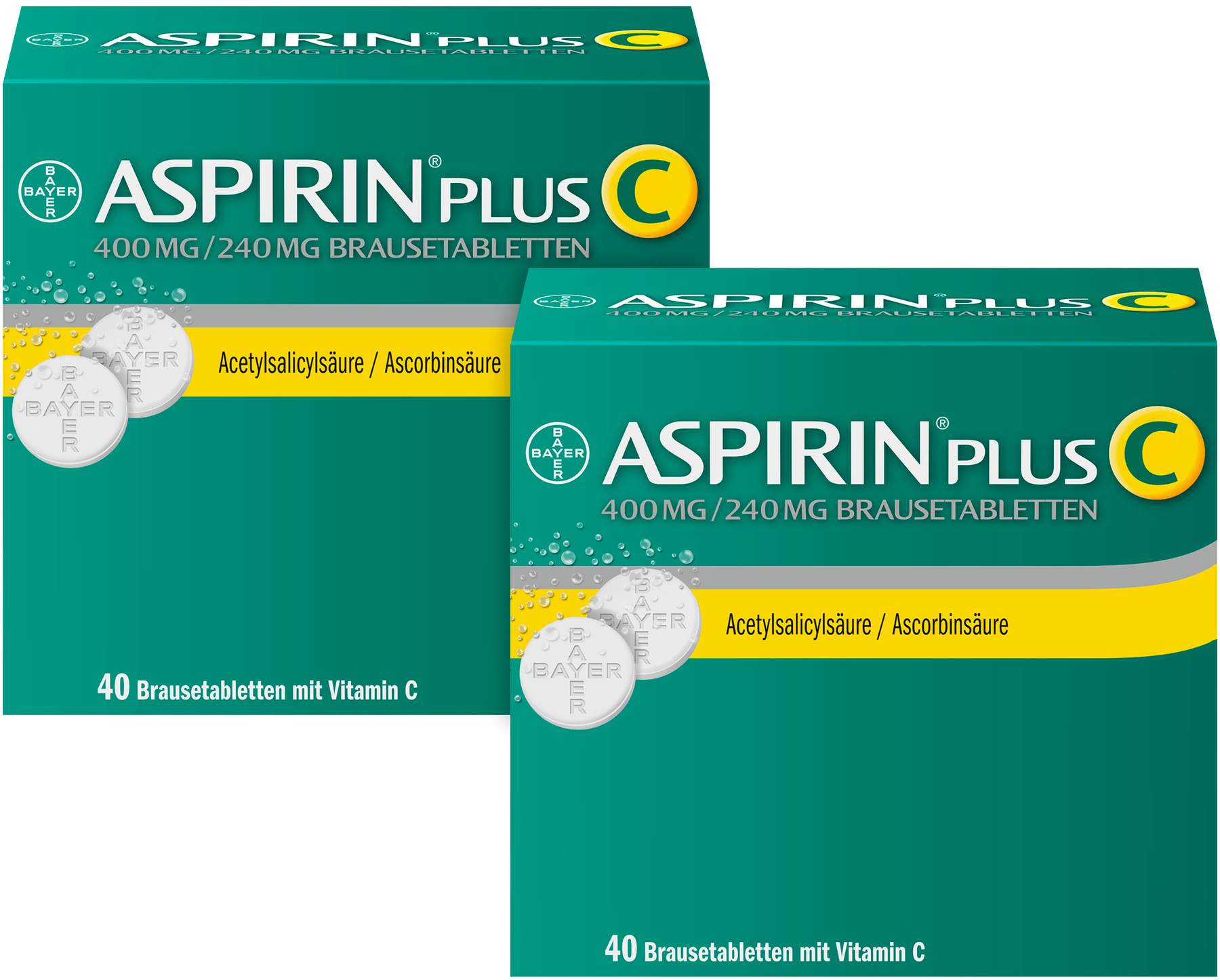 Aspirin plus C 2 x 40 Brausetabletten