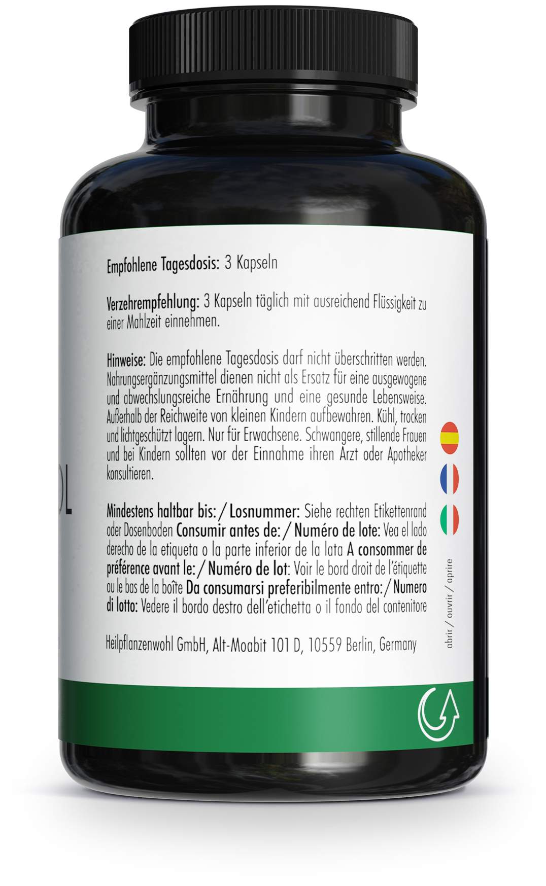 Green Naturals Myo-Inositol 2025 mg und D-Chiro 225 mg 120 Kapseln
