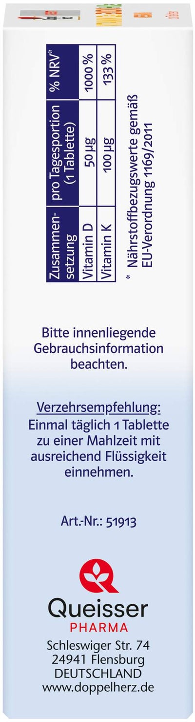 Doppelherz system Vitamin D3 2000 I.E. + K2 120 Tabletten