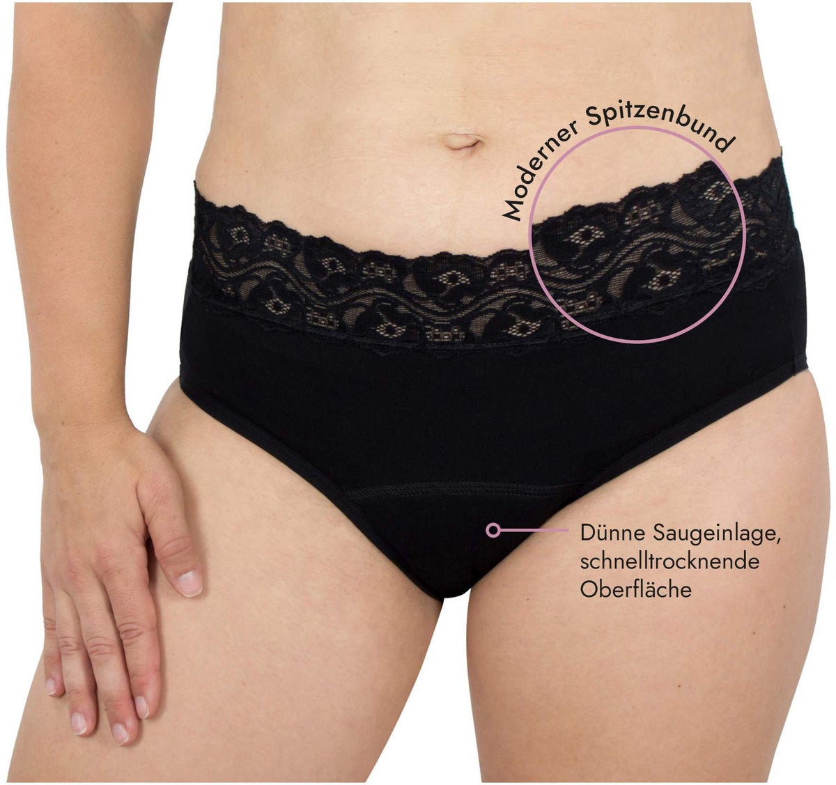 Perioden Spitzenslip Größe 54-56 (3XL)