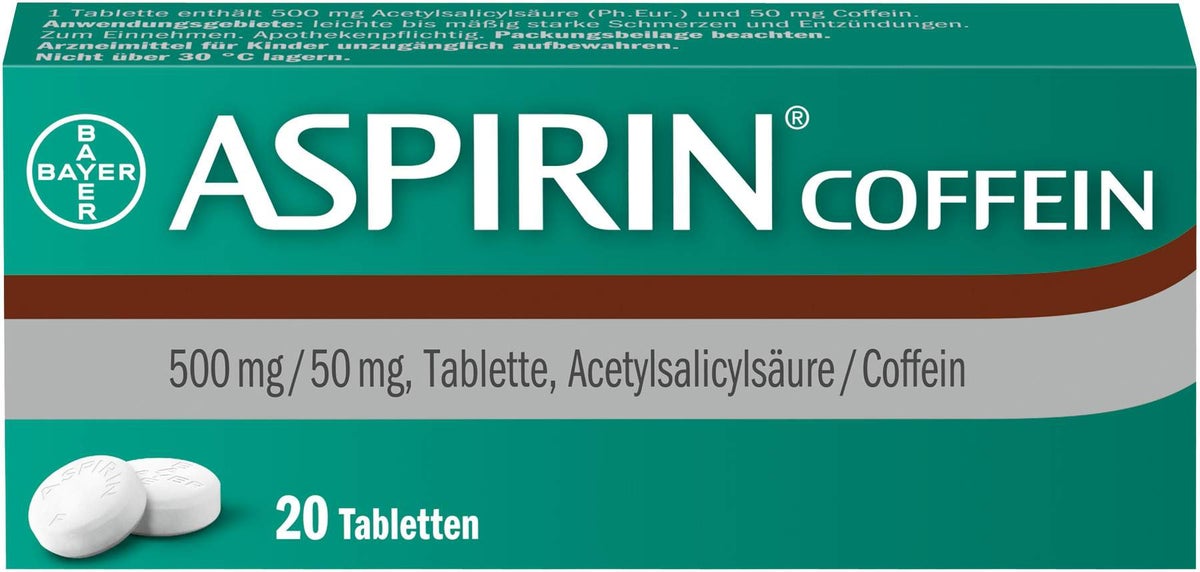 Aspirin Coffein 20 Tabletten