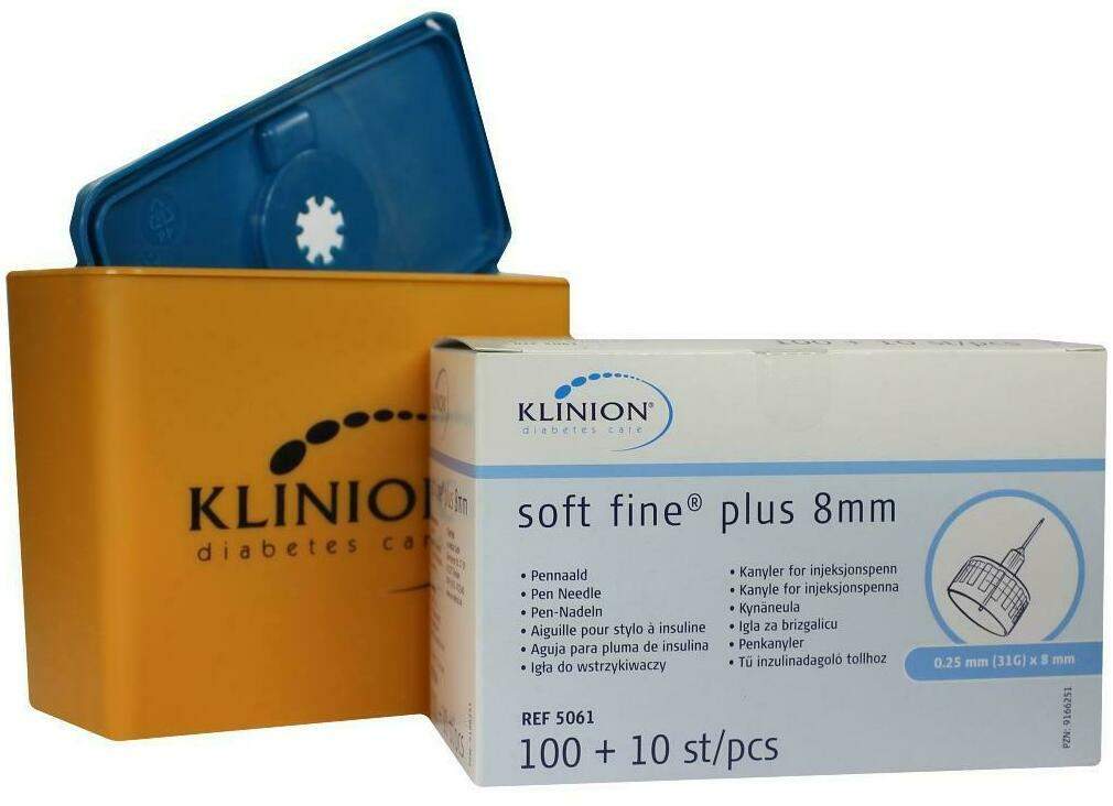 Klinion Soft Fine Plus Kanülen 8mm 31g 0,25mm