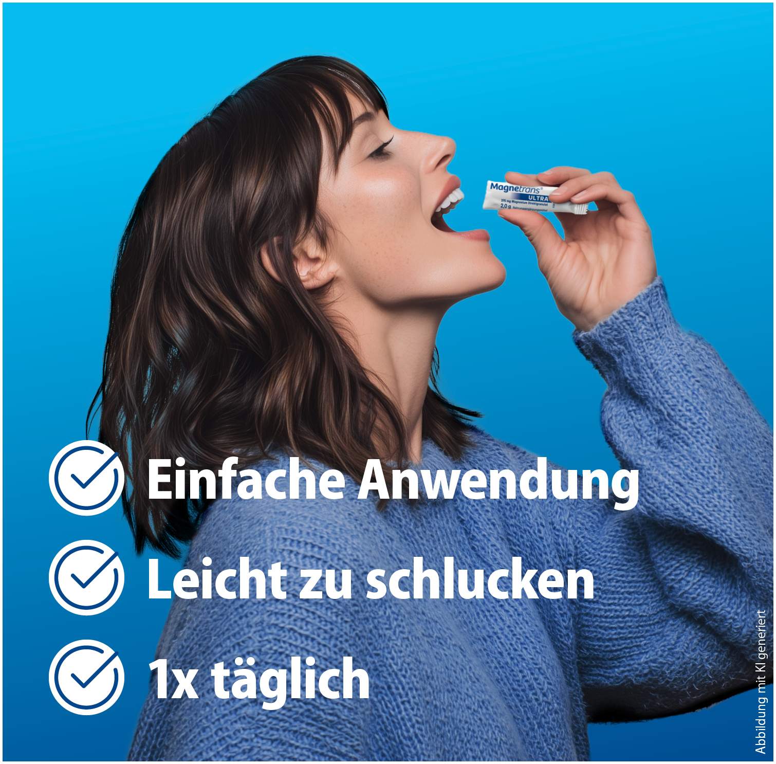 Magnetrans Ultra 375 mg Direktgranulat 50 Sticks