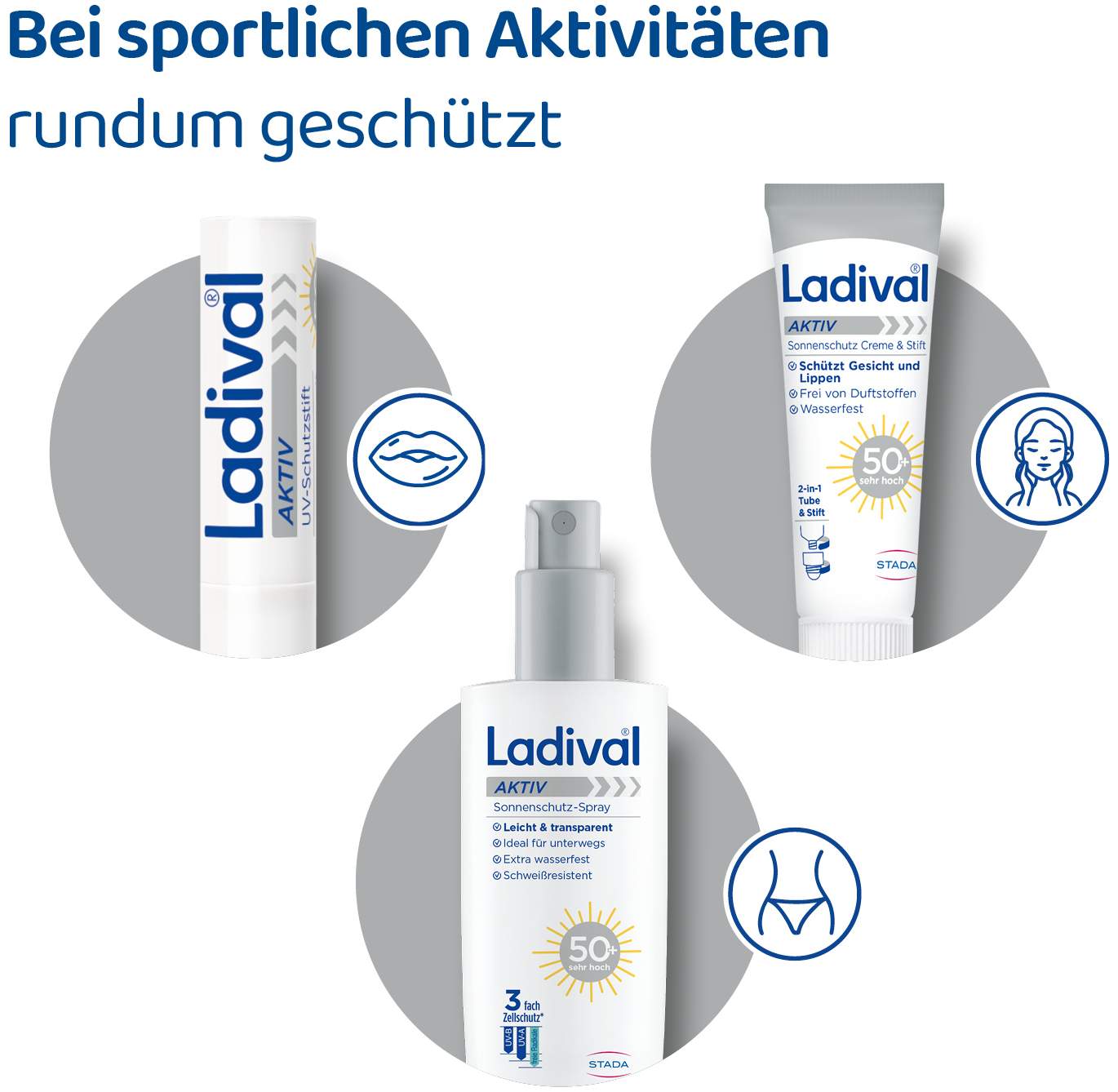 Ladival Aktiv Sonnenschutz-Spray LSF 50+ 150 ml