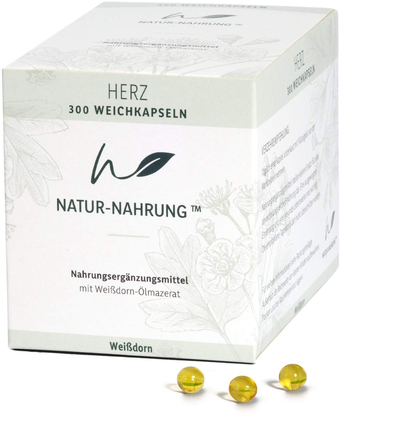 Natur-Nahrung Herz Weißdorn Weichkapseln