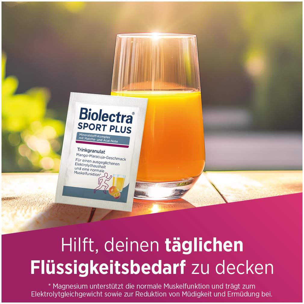 Biolectra Sport plus 20 x 7,5 g Trinkgranulat