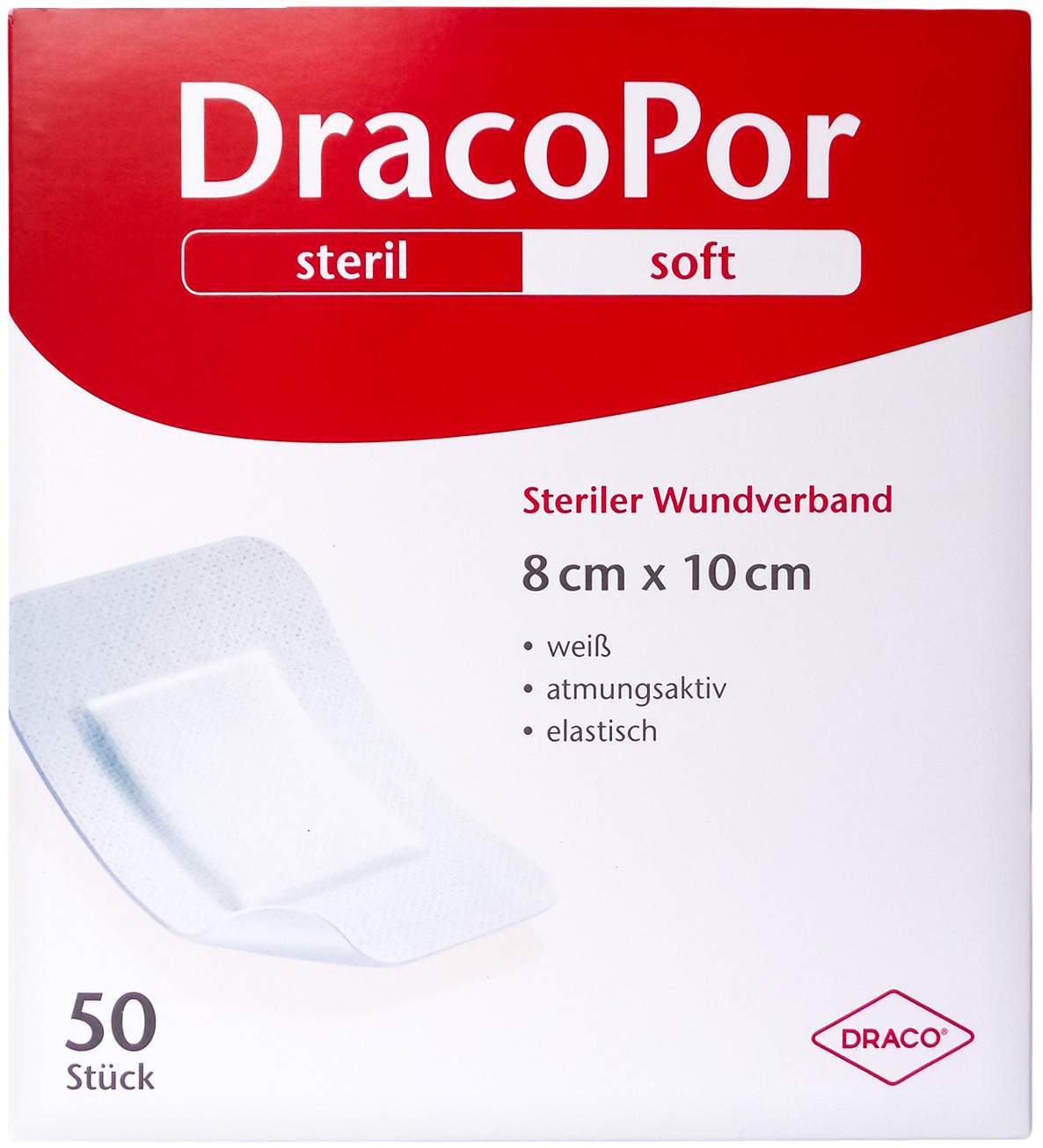 Dracopor Wundverband 8 X 10 cm Steril 50 Stück
