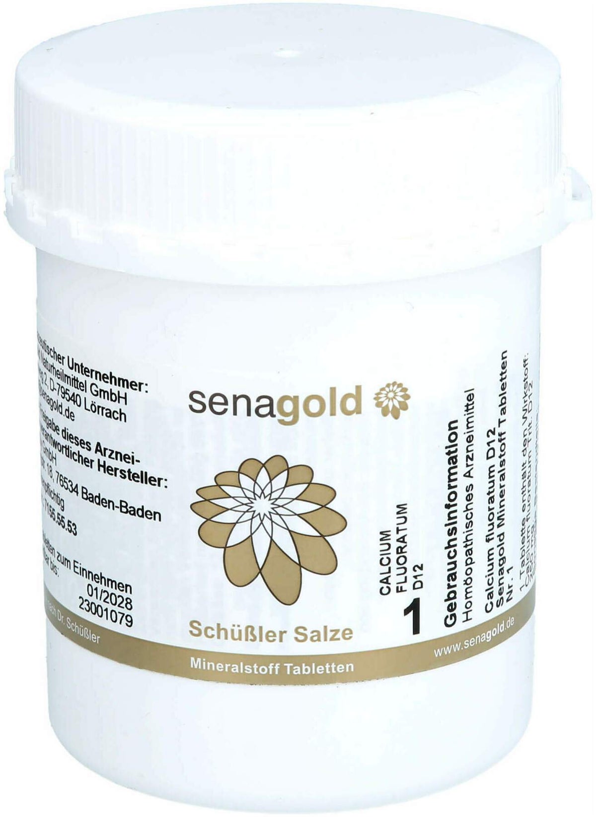 Biochemie Senagold 1 Calcium Fluoratum D 12 Tablet