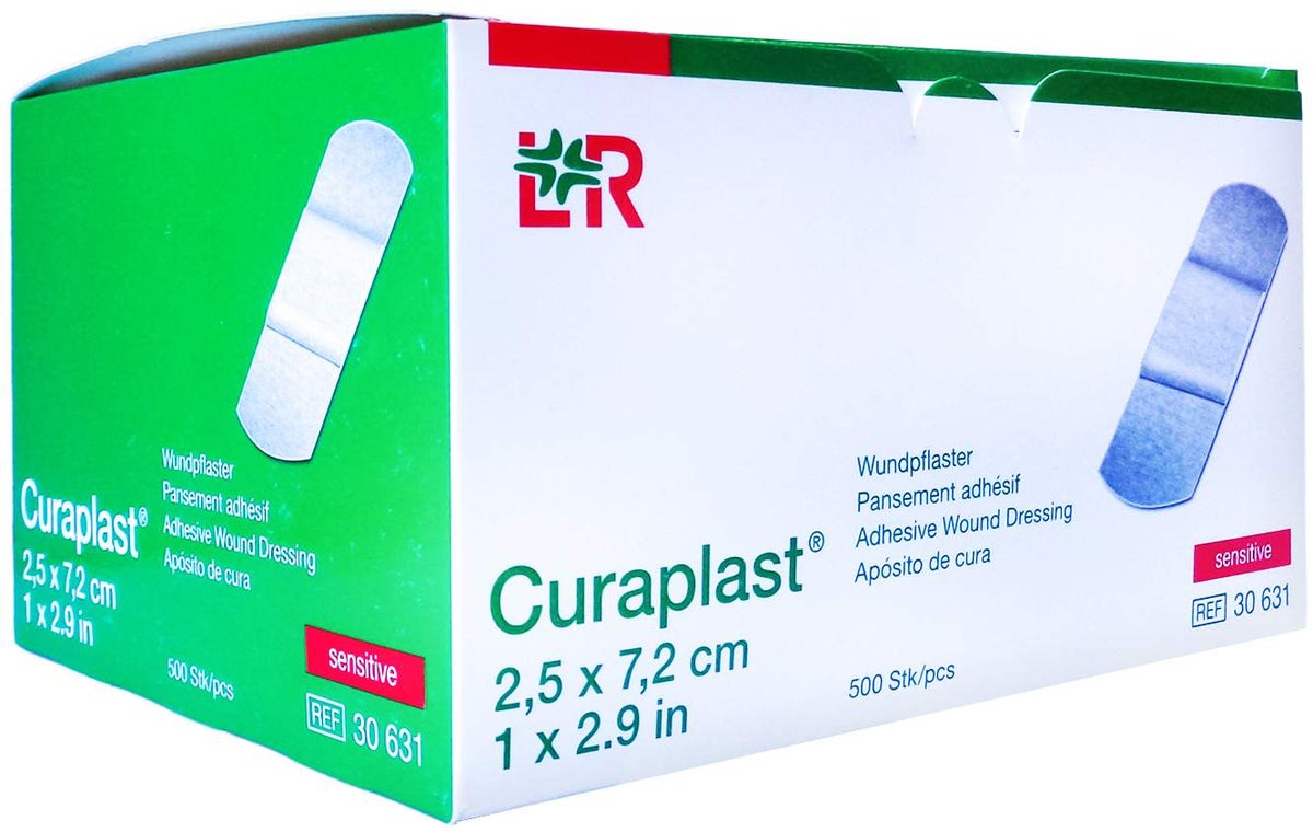 Curaplast Strips Sensitiv 2,5 X 7,2 cm  500 Pflaster