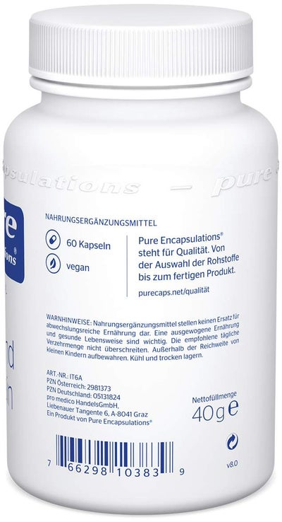 Pure Encapsulations Jod und Tyrosin Kapseln