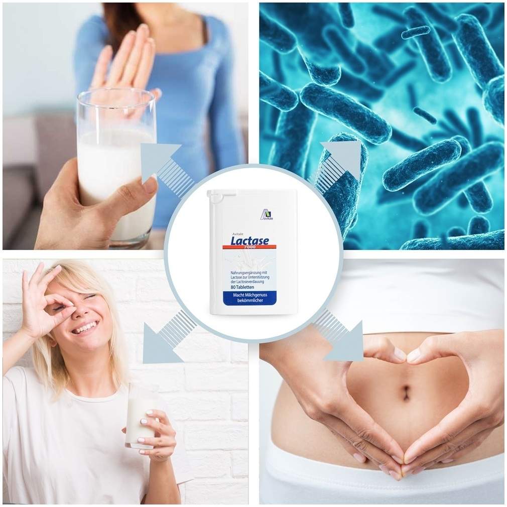 LACTASE 7.000 FCC im Spender 80 Tabletten