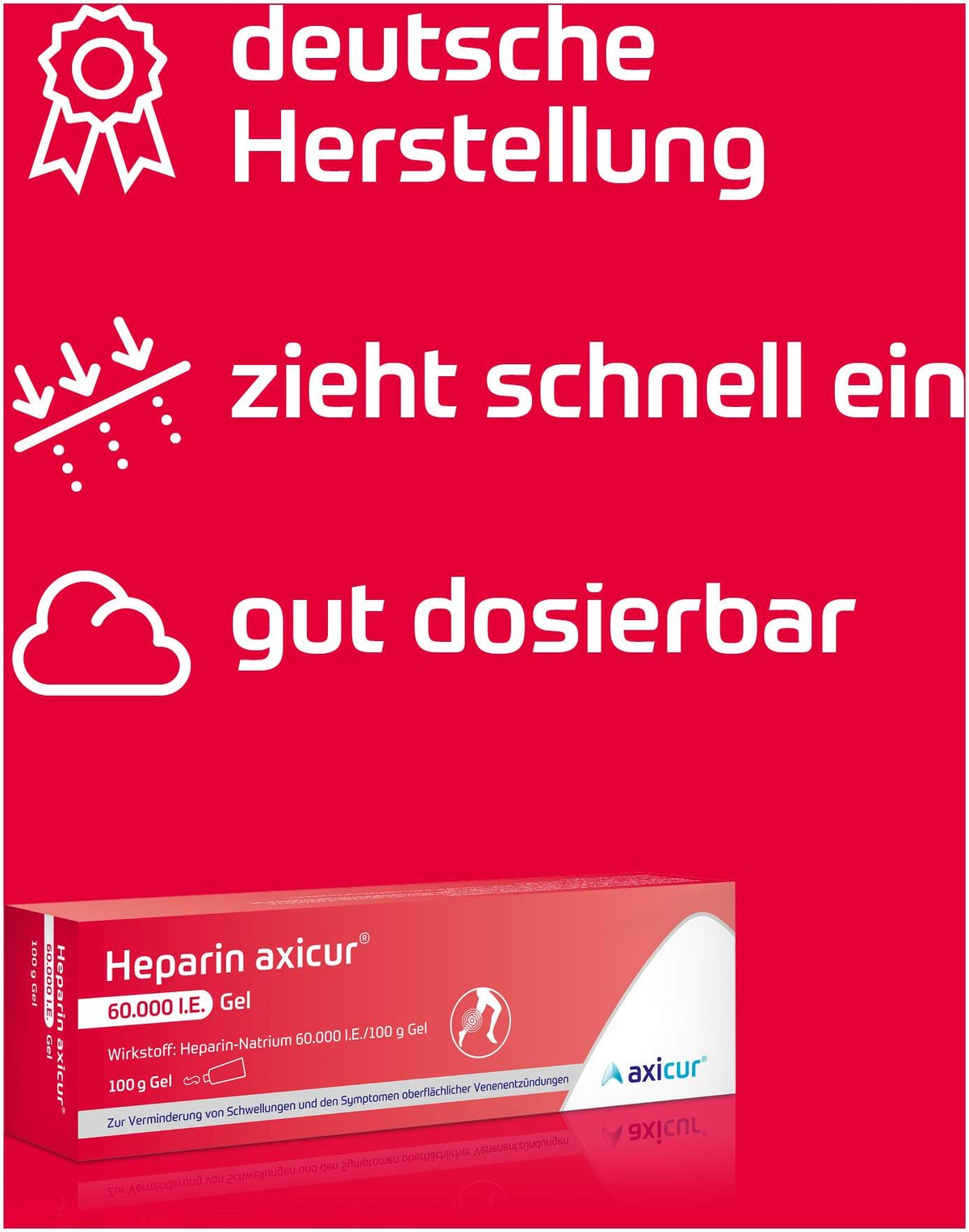 Heparin Axicur 60.000 I.E. 100 g Gel