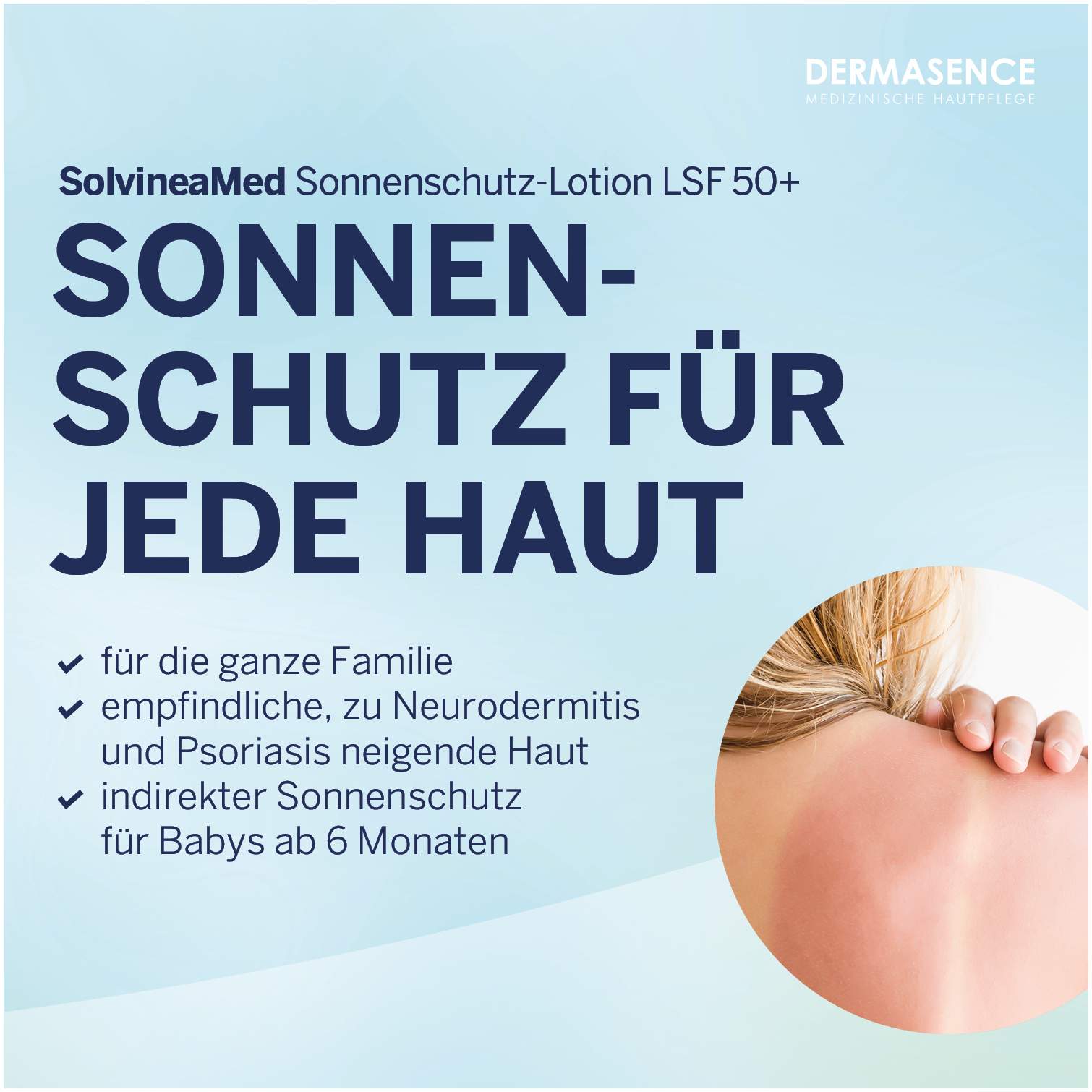 Dermasence SolvineaMed Sonnenschutz - Lotion LSF 50 + 200 ml