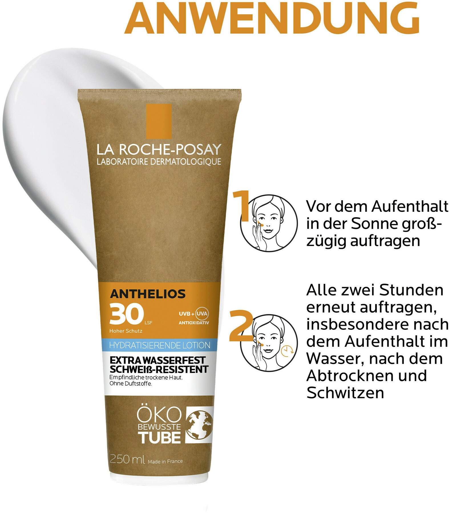 La Roche Posay Anthelios Milch LSF 30 Papp Tube 250 ml