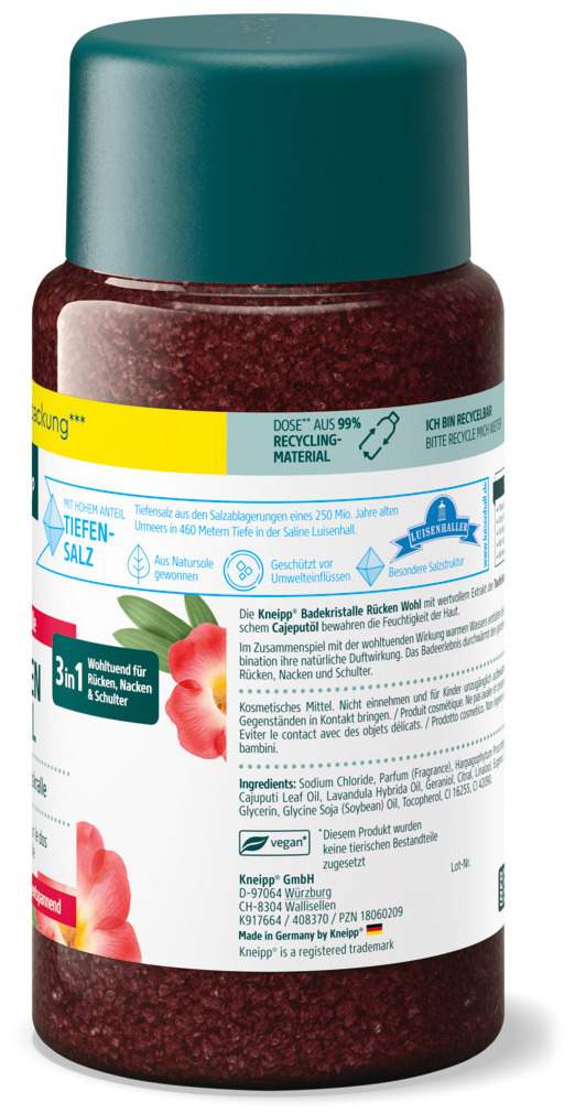Kneipp Badekristalle Rücken Wohl 600 G