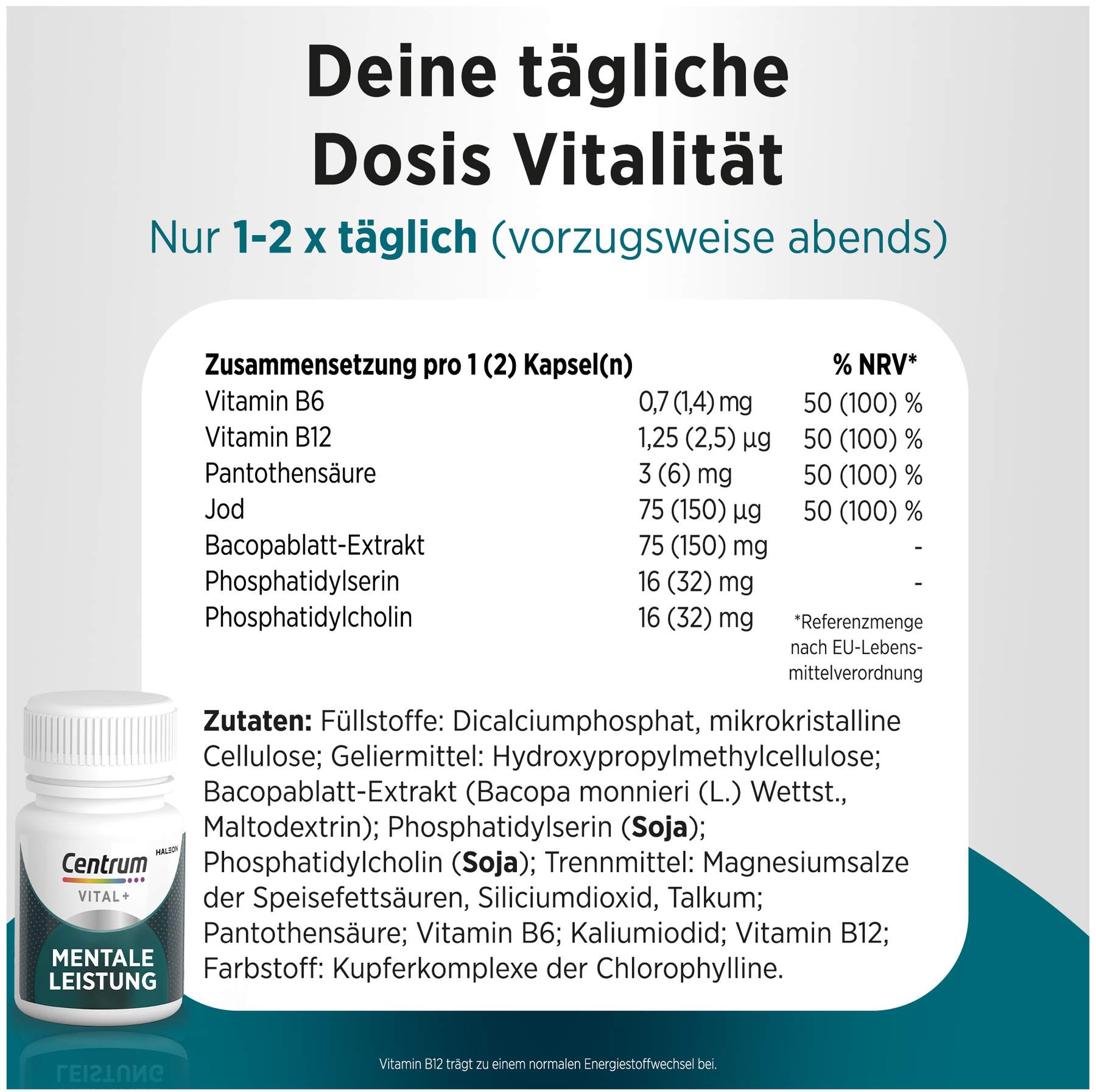 Centrum Vital + Mentale Leistung 30 Kapseln