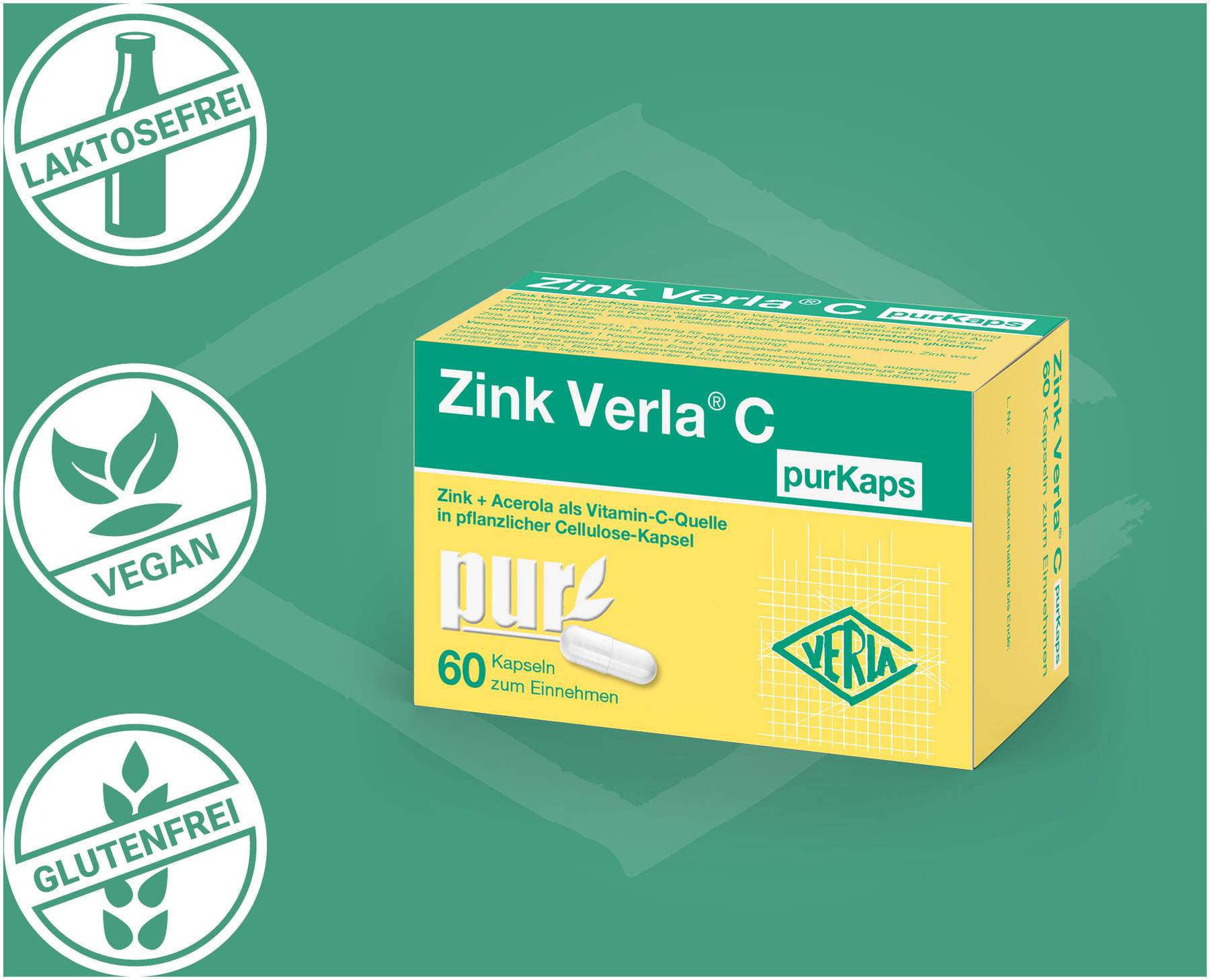 Zink Verla C purKaps 60 Kapseln