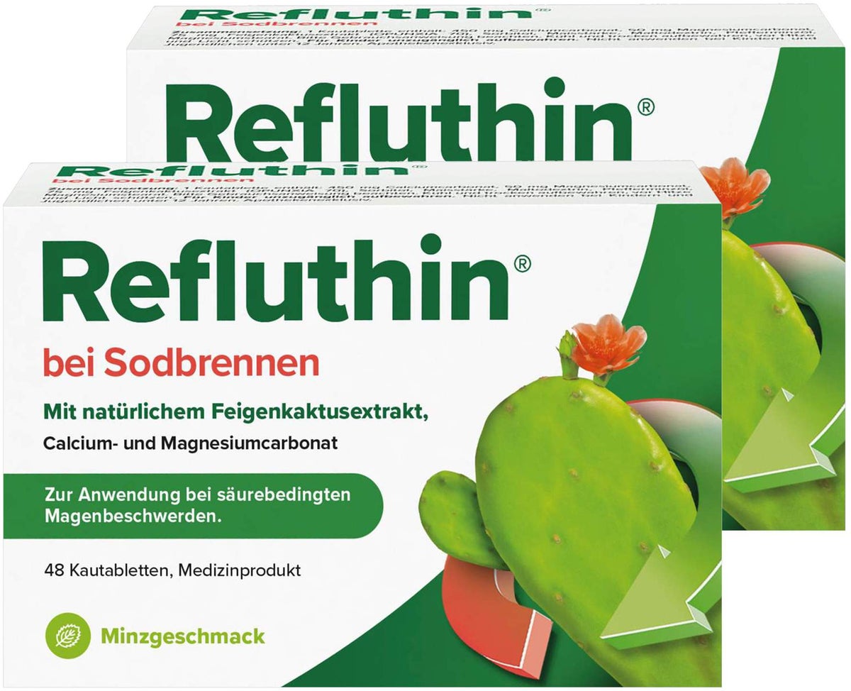 Refluthin Kautabletten Minzgeschmack 2 x 48 Stück