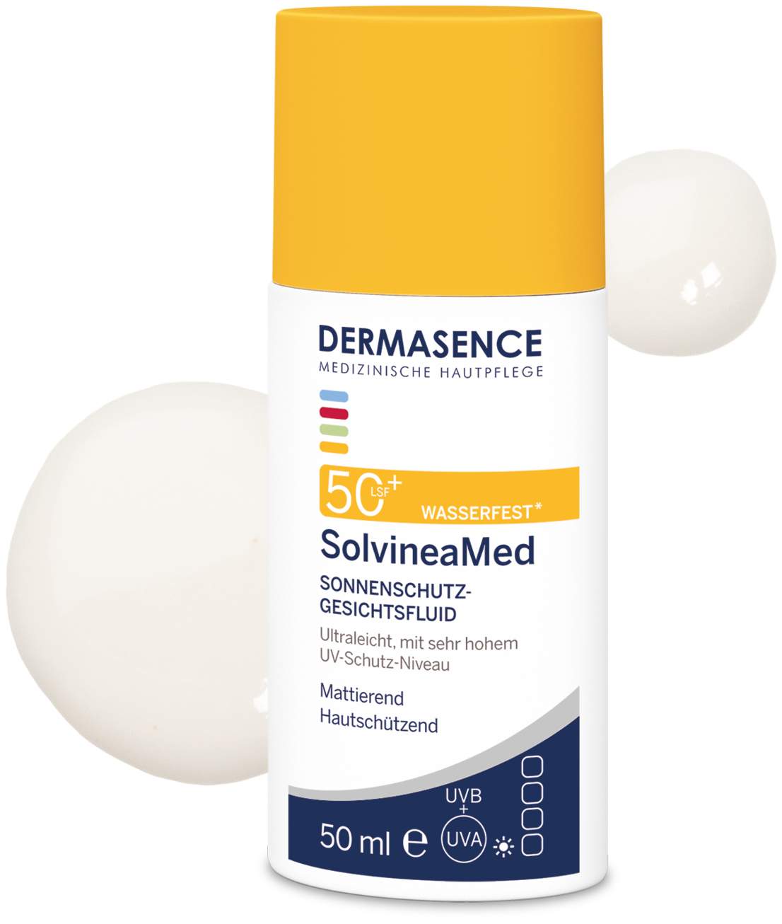 Dermasence SolvineaMed Sonnenschutz Gesichtsfluid LSF 50+ 50 ml