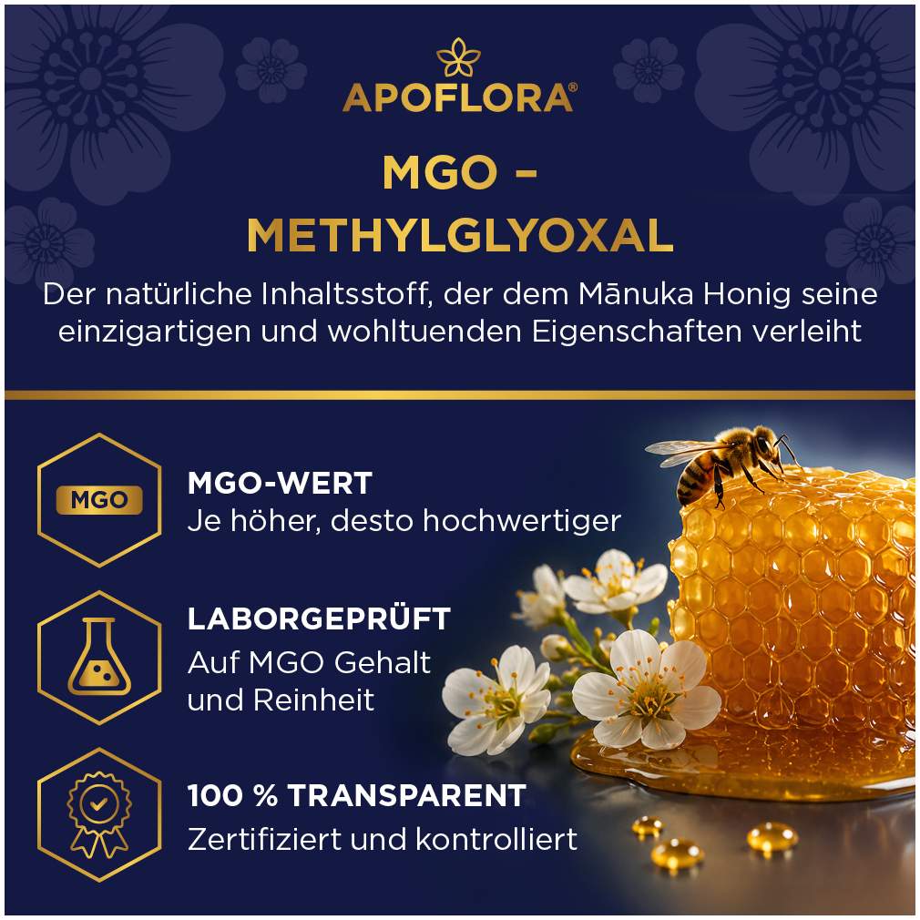 Manuka Apoflora Honig MGO 400+ 500g