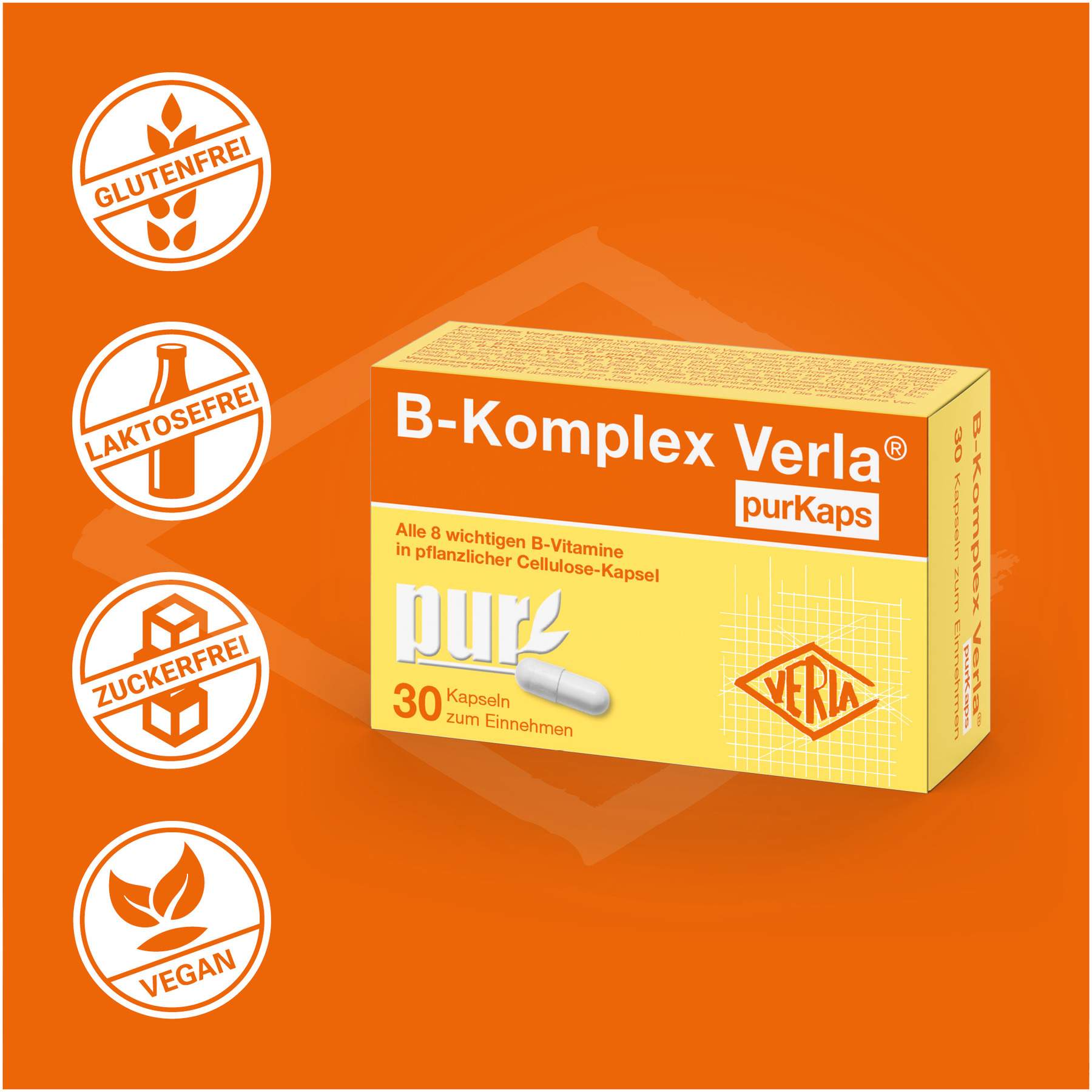 B-Komplex Verla  Purkaps 30 Kapseln
