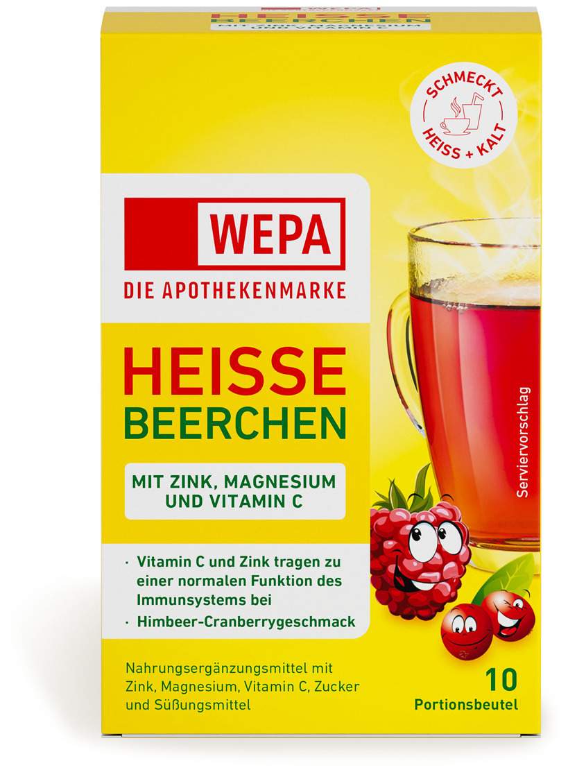 WEPA Heisse Beerchen + Vitamin C + Zink + Magnesium 10 X 10 G...