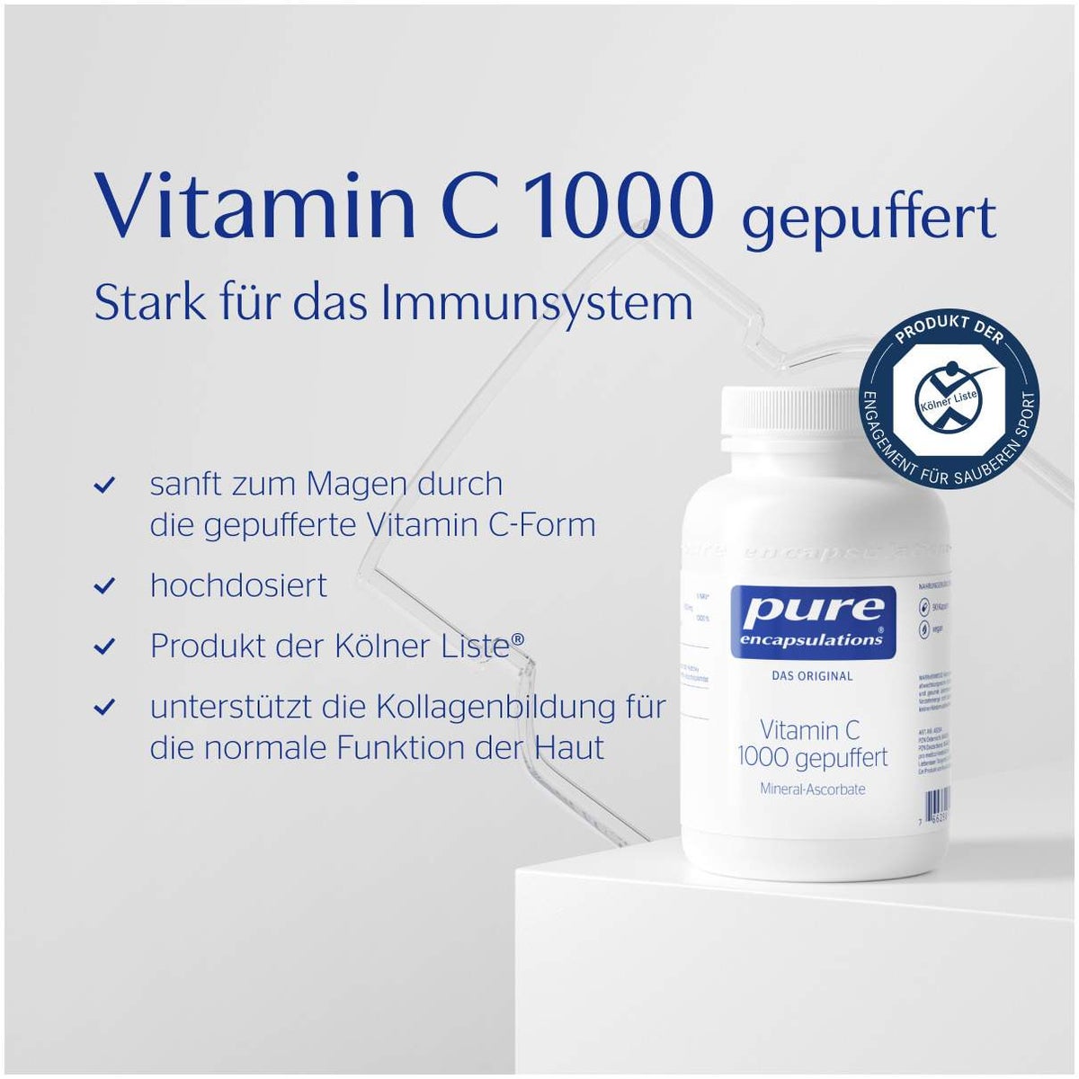 Pure Encapsulations Vitamin C 1000 Gepuffert 90 Kapseln