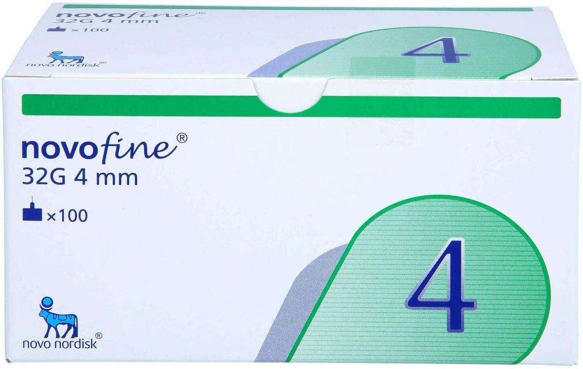 Novofine 4 mm Injektionsnadeln 32g 100 Stück