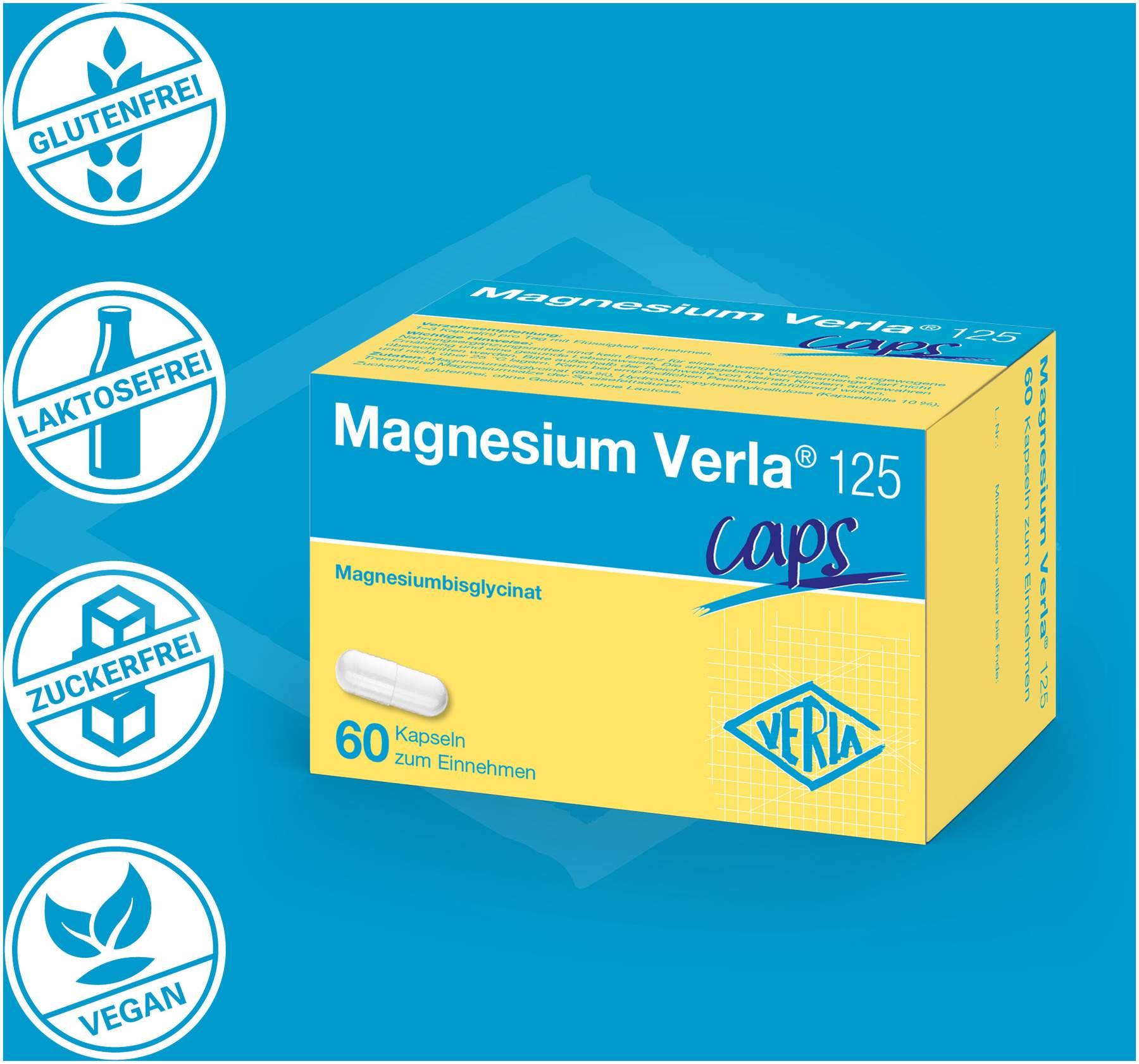 Magnesium Verla 125 mg 60 Kapseln