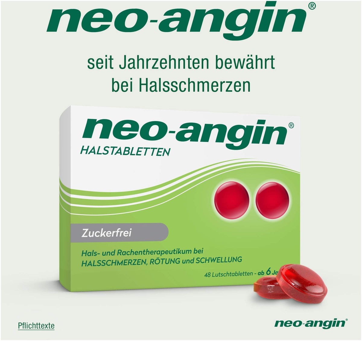 neo angin Halstabletten zuckerfrei 48 Lutschtabletten