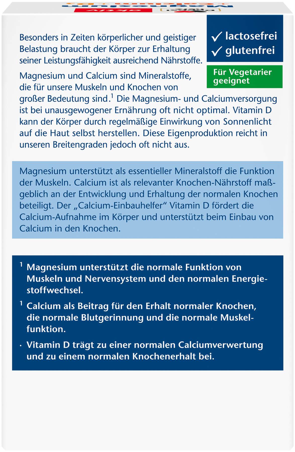 Doppelherz aktiv Magnesium + Calcium + D3 100 Tabletten