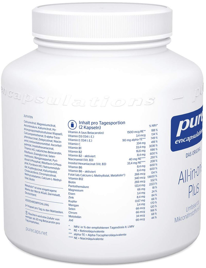 Pure Encapsulations All-In-One Plus 180 Kapseln